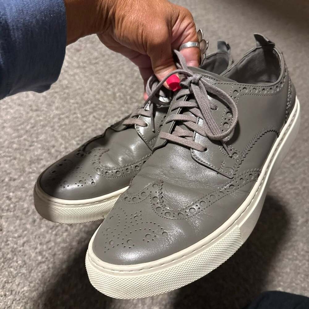 Cole Haan Winslow Wingtip Sneaker Gray Leather 8.5